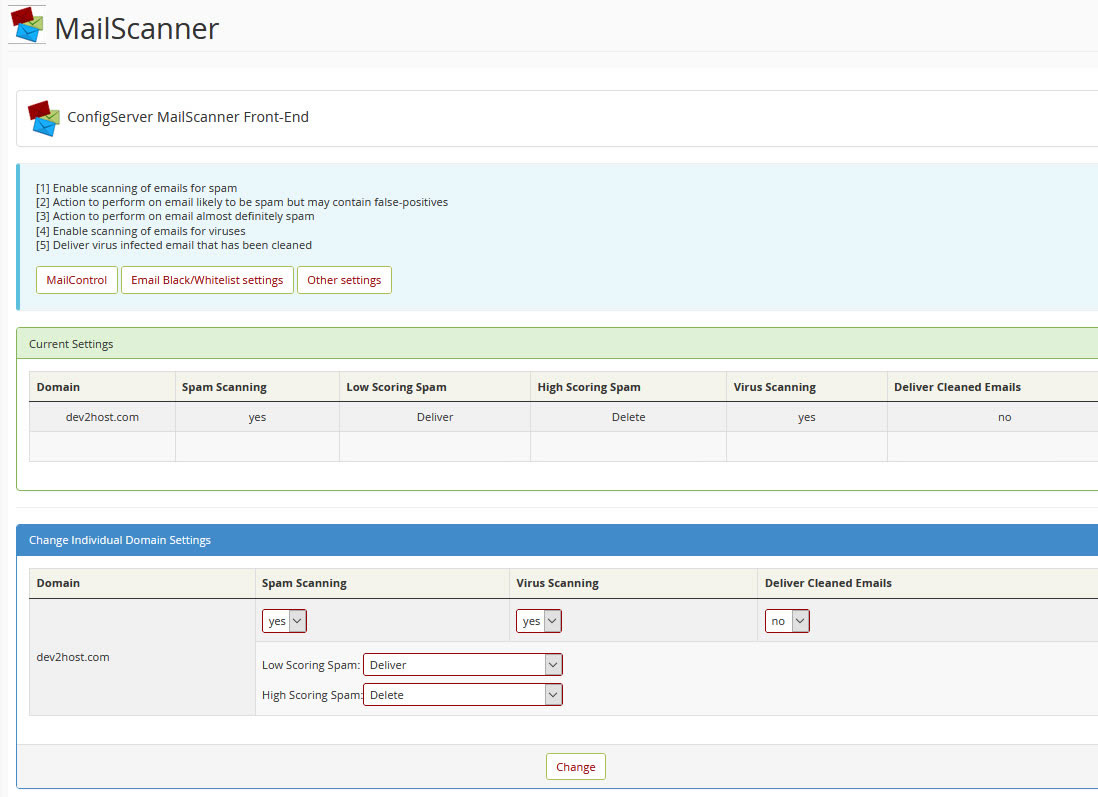 MailScanner Dashboard