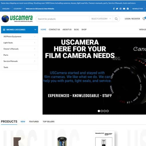 USCamera Woo-commerce Website